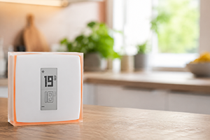thermostat netatmo 300x200 Thermostat connecté installé par un électricien au Mans